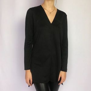 Nordstrom Trouvé black v-neck tunic / dress